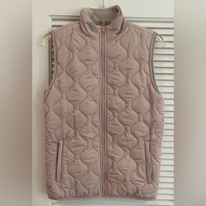 Goodfellow & Co taupe puffer vest quilted vest - small